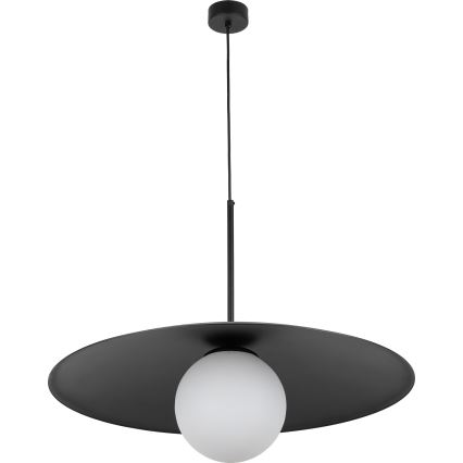 Hanglamp aan een koord SLATE 1xE27/15W/230V diameter 65 cm zwart