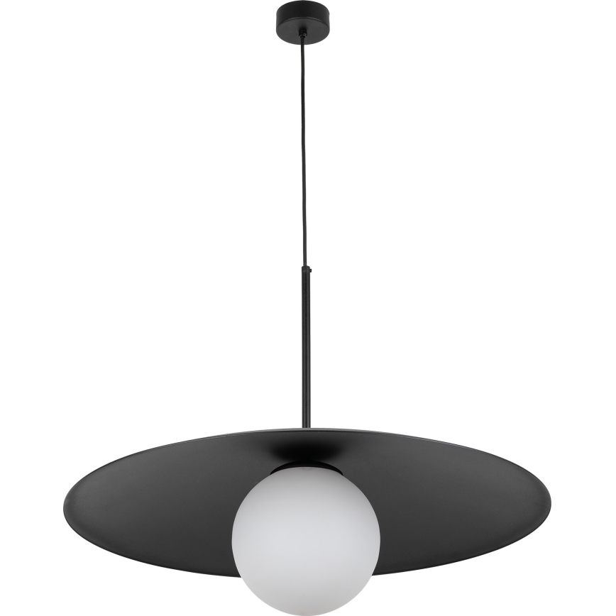Hanglamp aan een koord SLATE 1xE27/15W/230V diameter 65 cm zwart