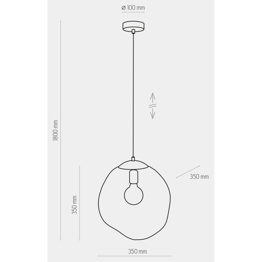 Hanglamp aan een koord SOL 1xE27/60W/230V