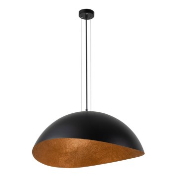 Hanglamp aan een koord SOLARIS 1xE27/60W/230V diameter 48 cm zwart/koper