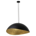 Hanglamp aan een koord SOLARIS 1xE27/60W/230V diameter 69 cm zwart/goud