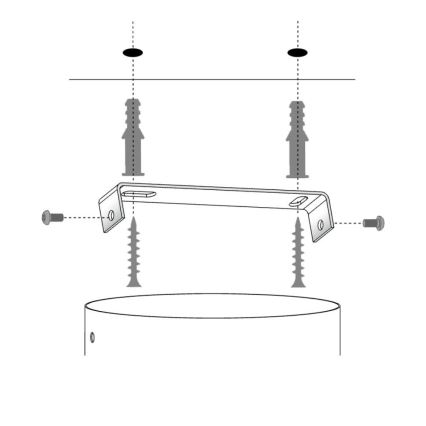 Hanglamp aan een koord SOLARIS 1xE27/60W/230V diameter 48 cm wit/koper