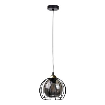 Hanglamp aan een koord SOLO BLACK 1xE27/60W230V zwart/goud