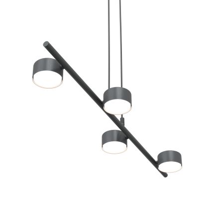 Hanglamp aan een koord SORA 4xGX53/12W/230V zwart