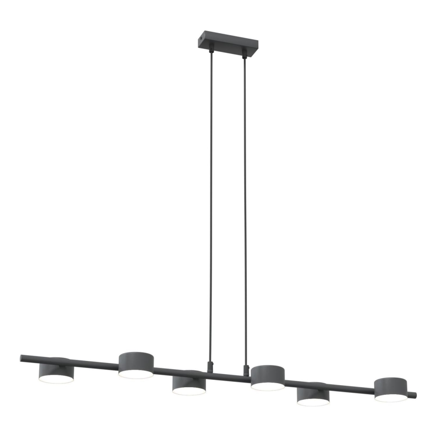 Hanglamp aan een koord SORA 6xGX53/12W/230V zwart