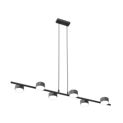 Hanglamp aan een koord SORA 6xGX53/12W/230V zwart