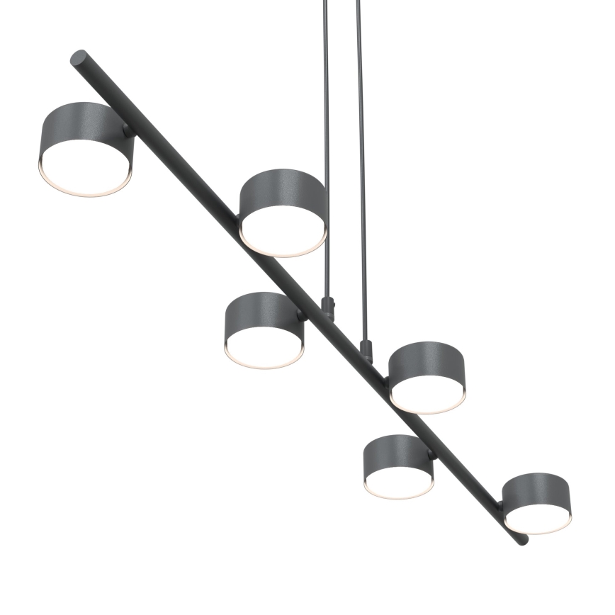 Hanglamp aan een koord SORA 6xGX53/12W/230V zwart