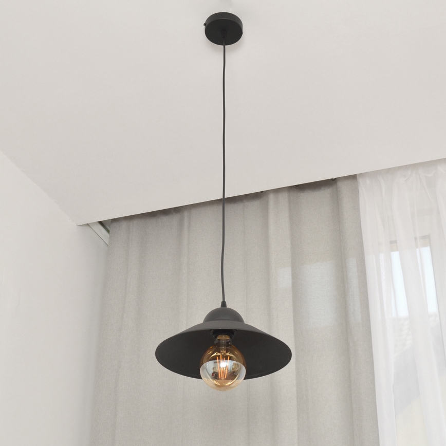 Hanglamp aan een koord SORAPIS 1xE27/15W/230V zwart