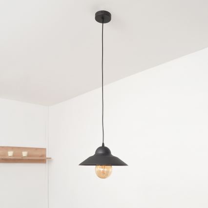 Hanglamp aan een koord SORAPIS 1xE27/15W/230V zwart