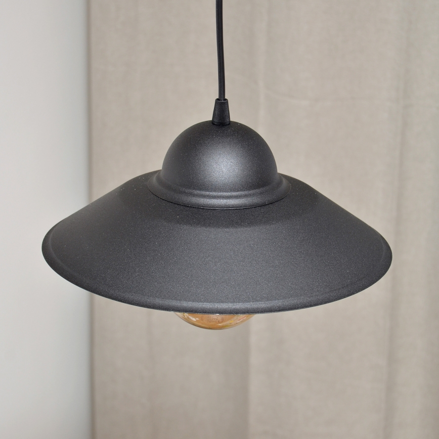 Hanglamp aan een koord SORAPIS 1xE27/15W/230V zwart