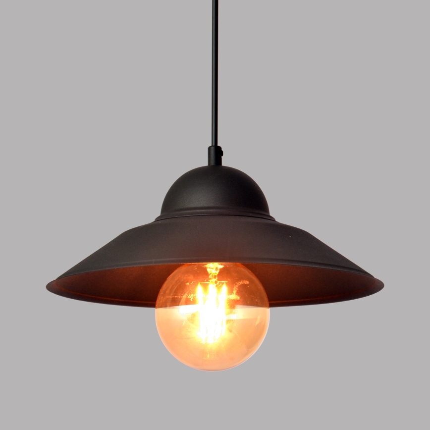 Hanglamp aan een koord SORAPIS 1xE27/15W/230V zwart
