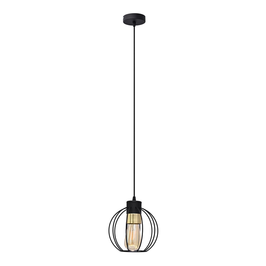 Hanglamp aan een koord STARLIGHT 1xE27/15W/230V zwart/goud