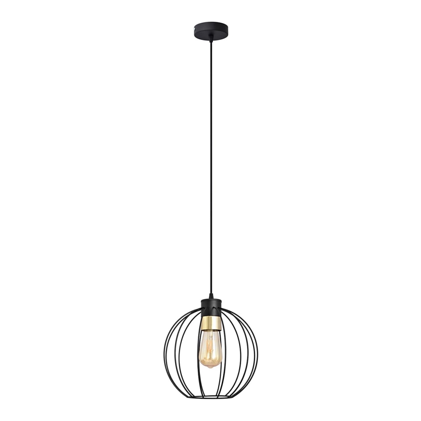 Hanglamp aan een koord STARLIGHT 1xE27/15W/230V zwart/goud