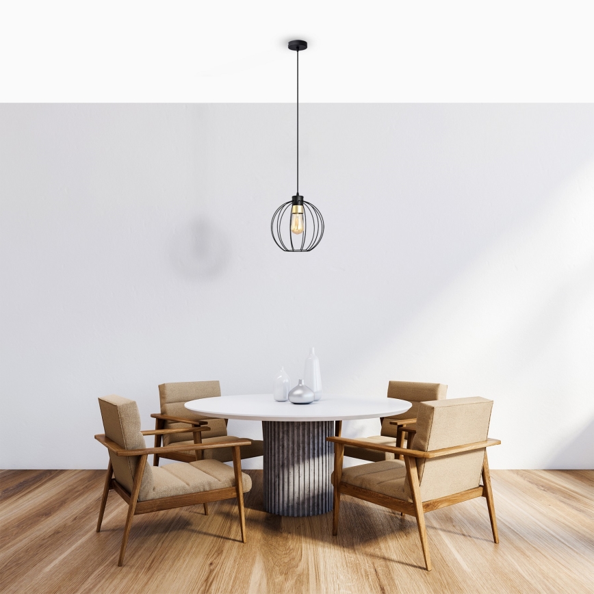 Hanglamp aan een koord STARLIGHT 1xE27/15W/230V zwart/goud