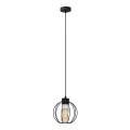 Hanglamp aan een koord STARLIGHT 1xE27/15W/230V zwart/zilver