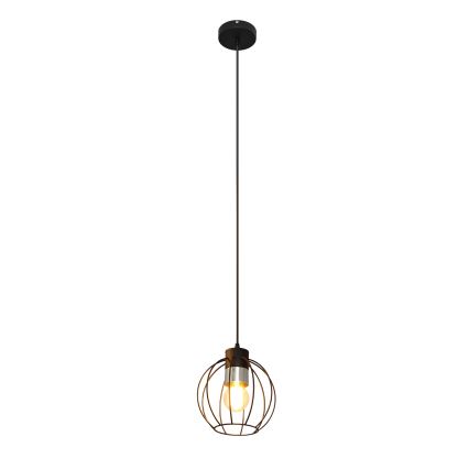 Hanglamp aan een koord STARLIGHT 1xE27/15W/230V zwart/zilver
