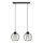 Hanglamp aan een koord STARLIGHT 2xE27/15W/230V zwart/goud
