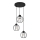 Hanglamp aan een koord STARLIGHT 3xE27/15W/230V zwart/zilver
