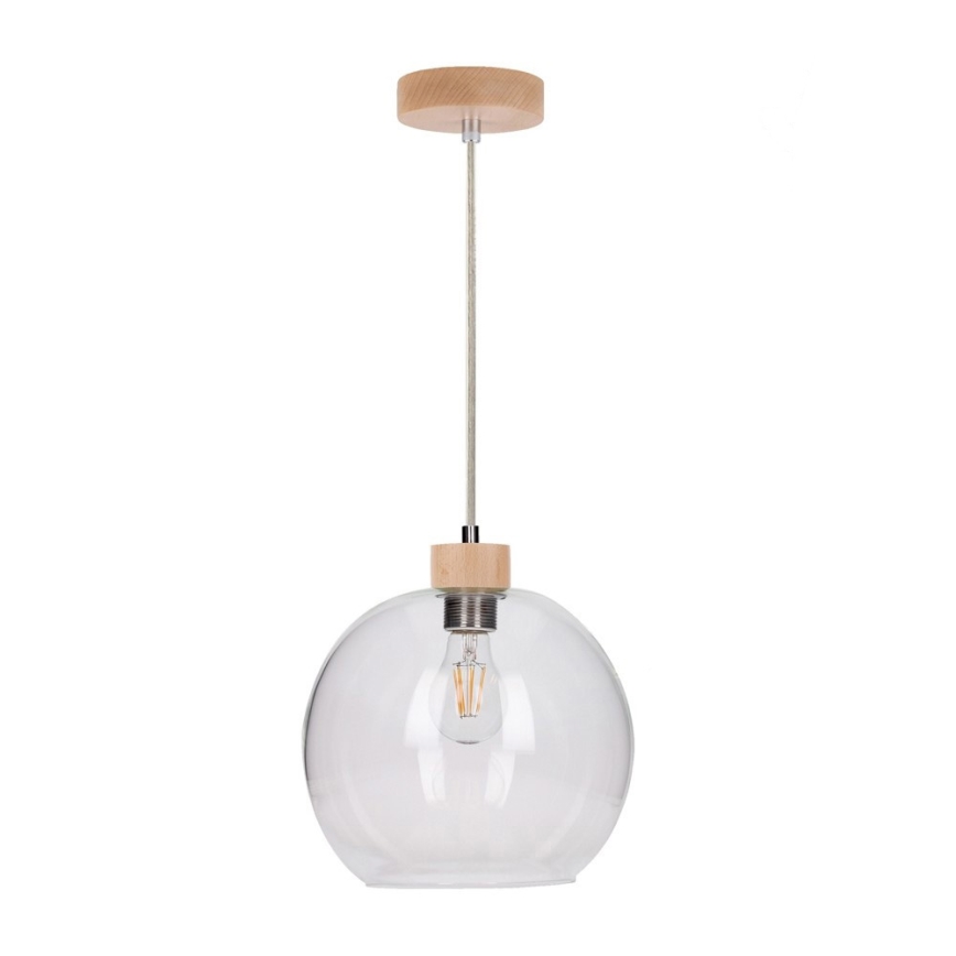 Hanglamp aan een koord SVEA 1xE27/60W/230V Berk