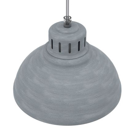 Hanglamp aan een koord SVEN 1xE27/15W/230V grijs