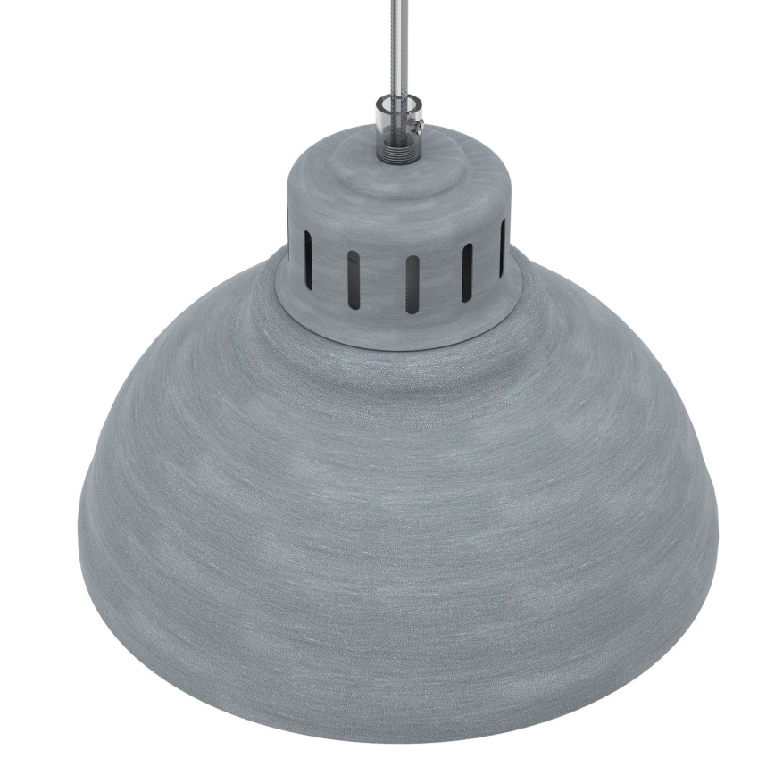 Hanglamp aan een koord SVEN 1xE27/15W/230V grijs