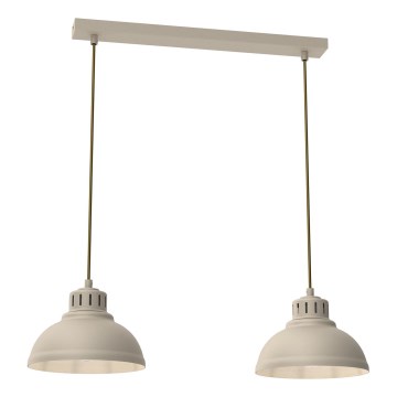 Hanglamp aan een koord SVEN 2xE27/15W/230V beige