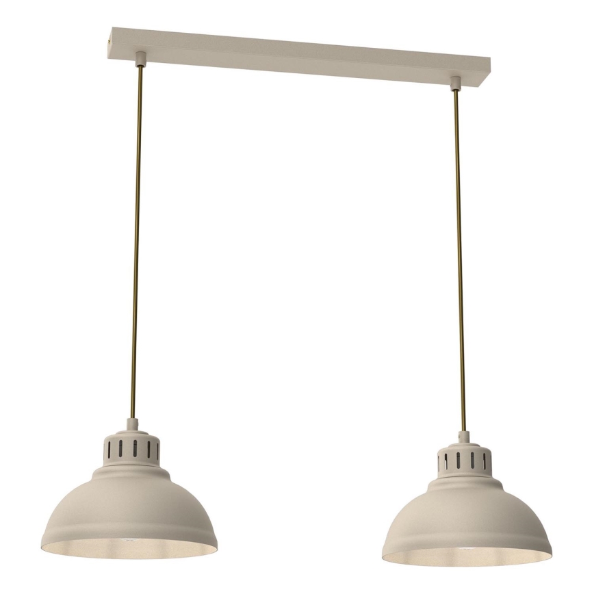 Hanglamp aan een koord SVEN 2xE27/15W/230V beige