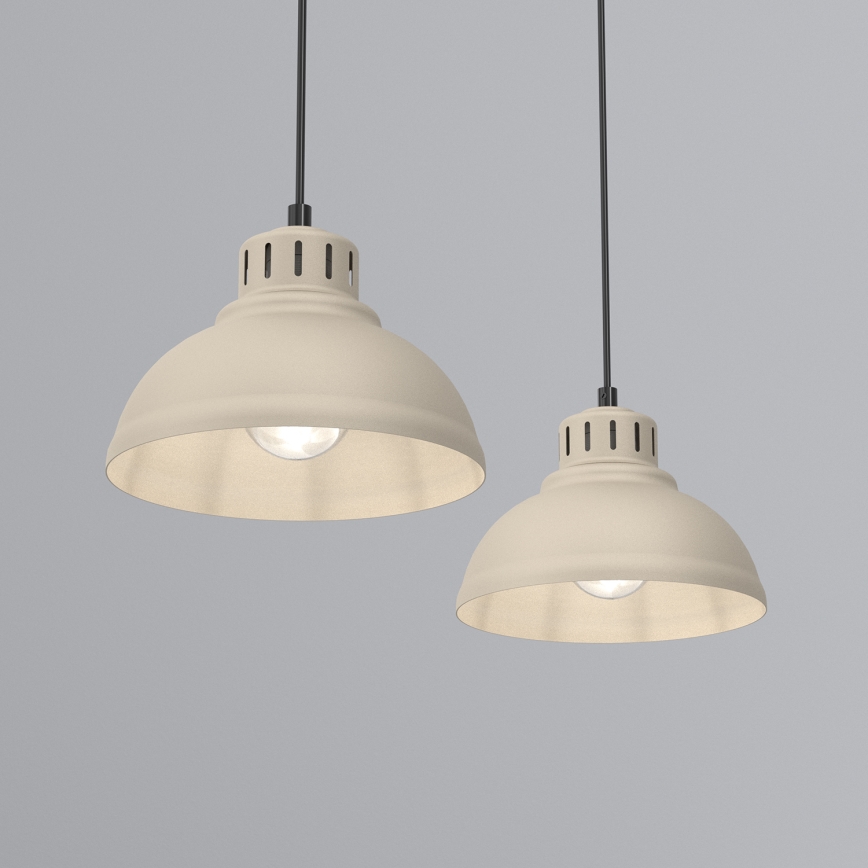 Hanglamp aan een koord SVEN 2xE27/15W/230V beige