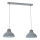 Hanglamp aan een koord SVEN 2xE27/15W/230V grijs