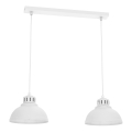 Hanglamp aan een koord SVEN 2xE27/15W/230V wit