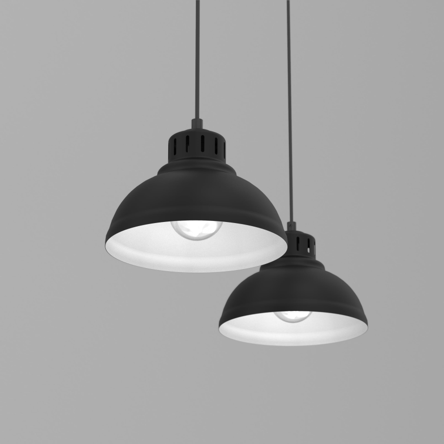 Hanglamp aan een koord SVEN 2xE27/15W/230V zwart