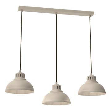Hanglamp aan een koord SVEN 3xE27/15W/230V beige