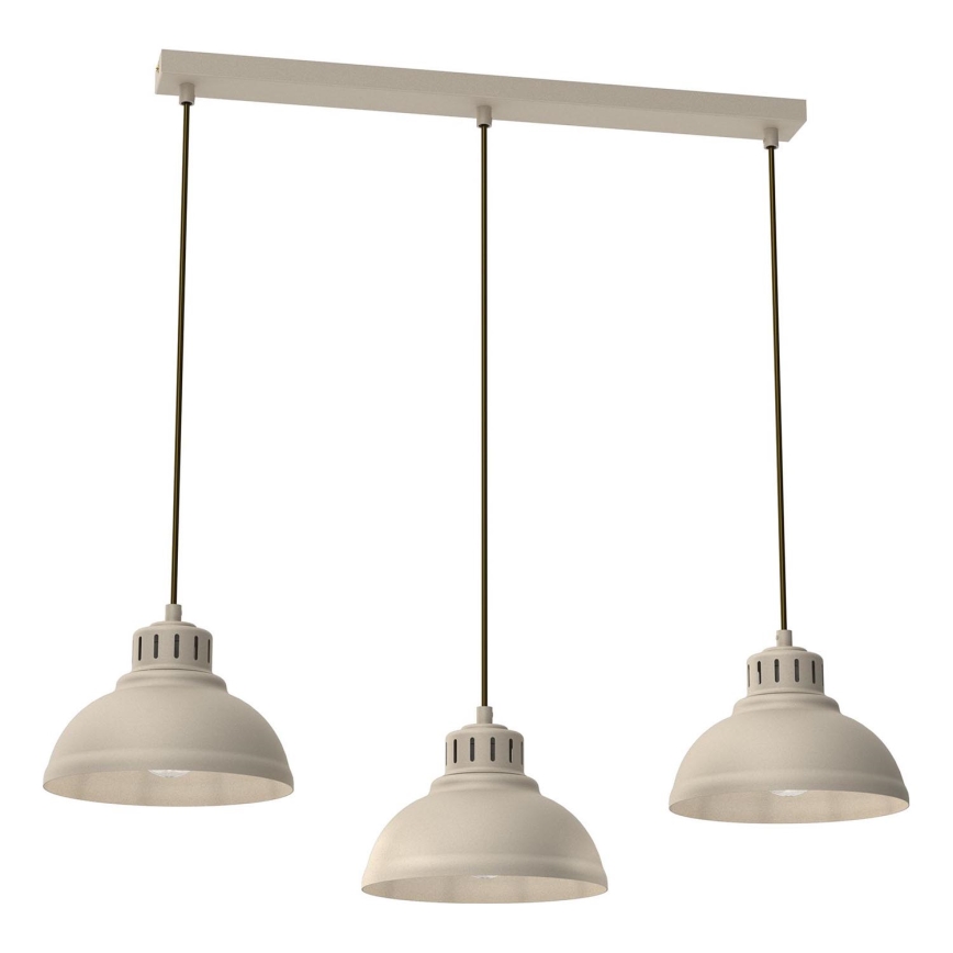 Hanglamp aan een koord SVEN 3xE27/15W/230V beige