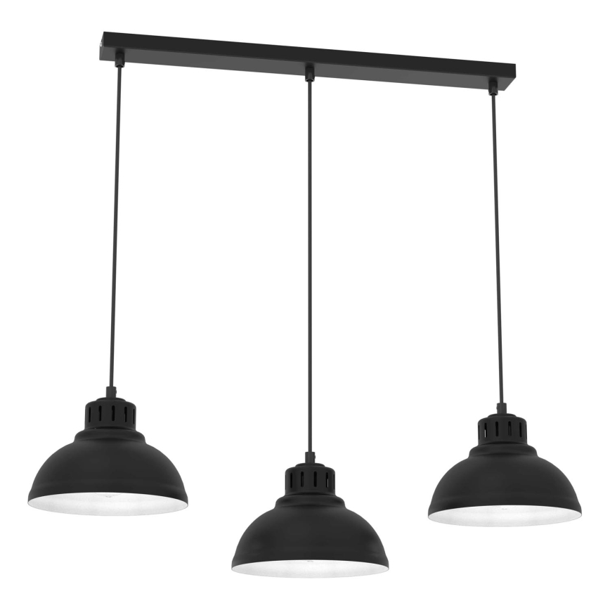 Hanglamp aan een koord SVEN 3xE27/15W/230V zwart