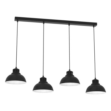 Hanglamp aan een koord SVEN 4xE27/15W/230V zwart