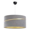 Hanglamp aan een koord SWING 1xE27/60W/230V grijs/goud