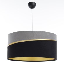 Hanglamp aan een koord SWING 1xE27/60W/230V zwart/grijs/goud