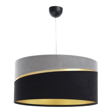 Hanglamp aan een koord SWING 1xE27/60W/230V zwart/grijs/goud