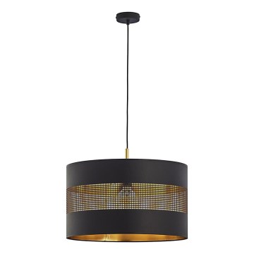 Hanglamp aan een koord TAGO 1xE27/25W/230V zwart/goud