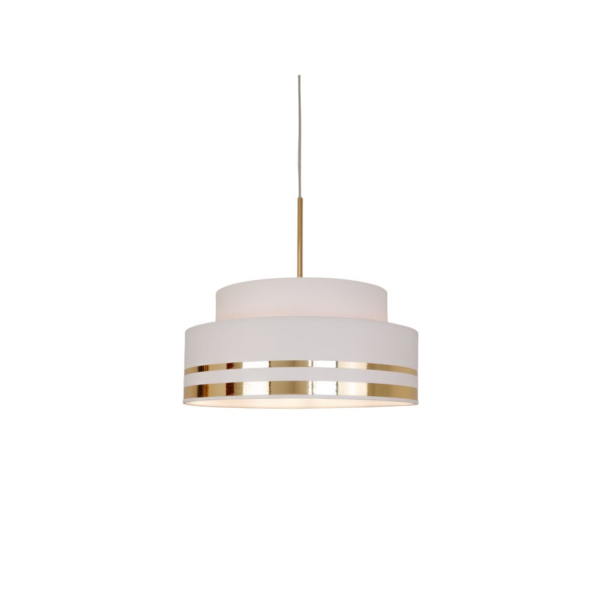 Hanglamp aan een koord TAMI 1xE27/60W/230V crème/goud