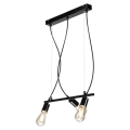 Hanglamp aan een koord TARO 3xE27/60W/230V zwart