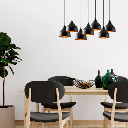 Hanglamp aan een koord TATTOO 7xE27/40W/230V