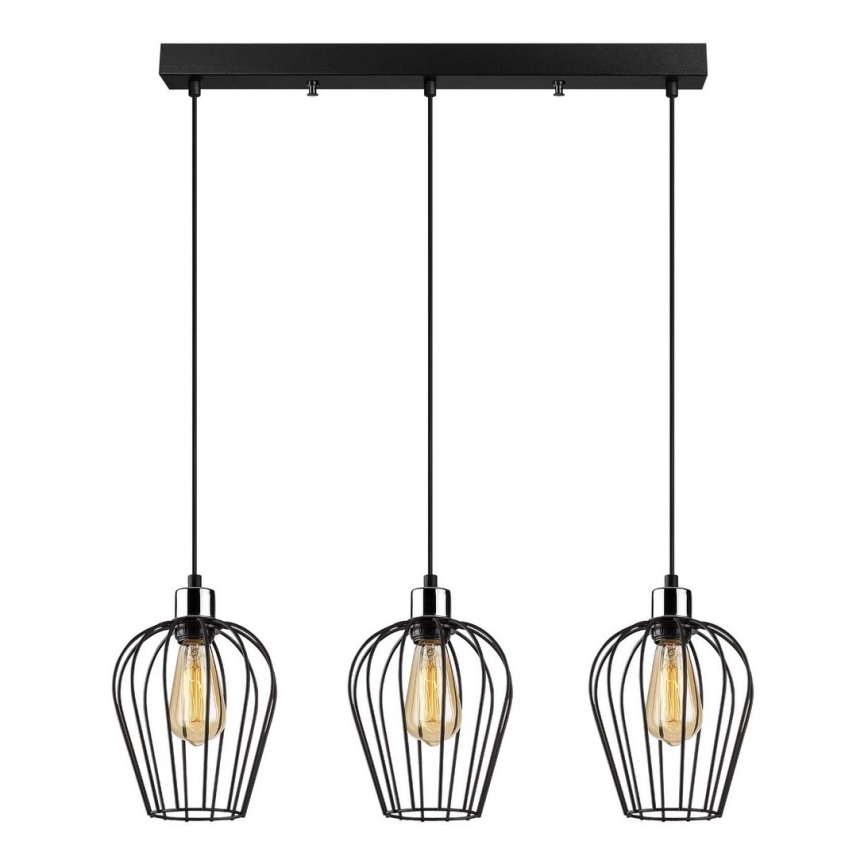 Hanglamp aan een koord TEL 3xE27/100W/230V