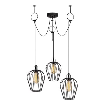 Hanglamp aan een koord TEL 3xE27/40W/230V spin