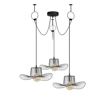 Hanglamp aan een koord TEL 3xE27/40W/230V spin