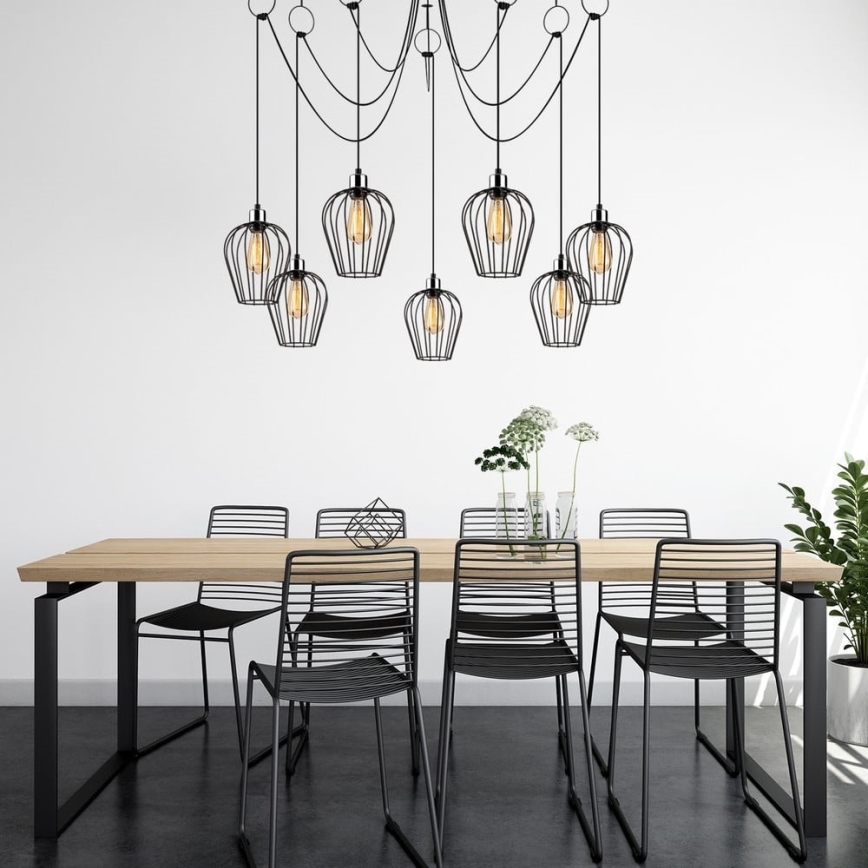 Hanglamp aan een koord TEL 5xE27/40W/230V spin