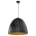 Hanglamp aan een koord TELMA 1xE27/60W/230V diameter 50 cm zwart/goud