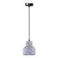 Hanglamp aan een koord TERRAZZO 1xE27/60W/230V diameter 12 cm grijs