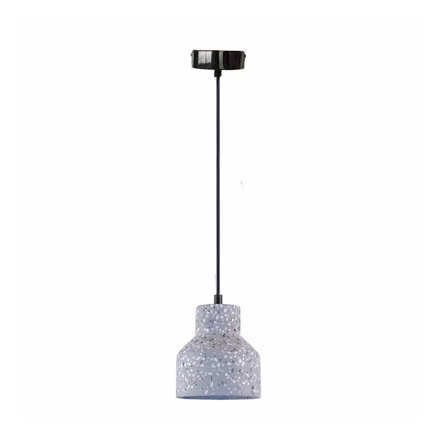 Hanglamp aan een koord TERRAZZO 1xE27/60W/230V diameter 12 cm grijs