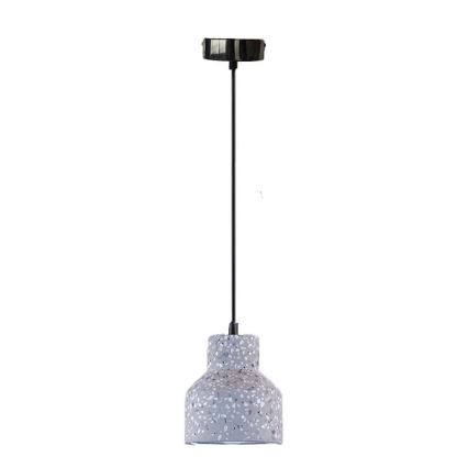 Hanglamp aan een koord TERRAZZO 1xE27/60W/230V diameter 12 cm grijs